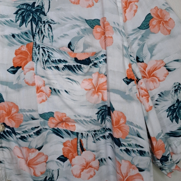 Goodfellow Mens Floral Hawaiian Shirt Button Up Multicolor Tropical 3XL Tall - Picture 12 of 12